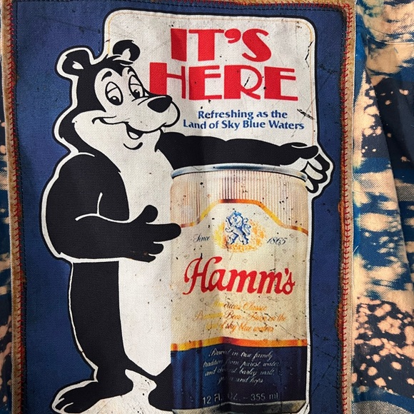 Angry Minnow Men's Acid Washed Hamm's Beer Cotton Flannel Shirt XXL NWT - Picture 5 of 8